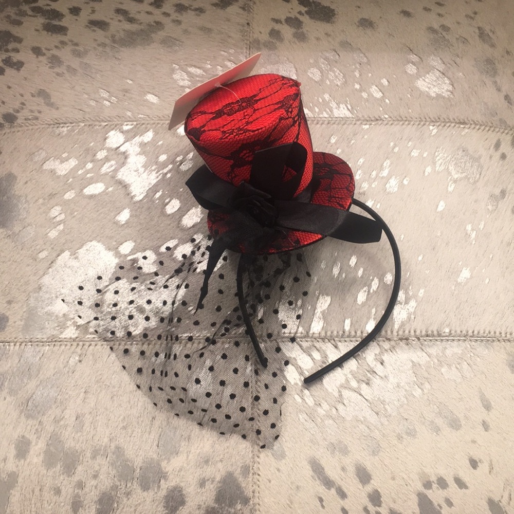 NWT Red Lace Headband